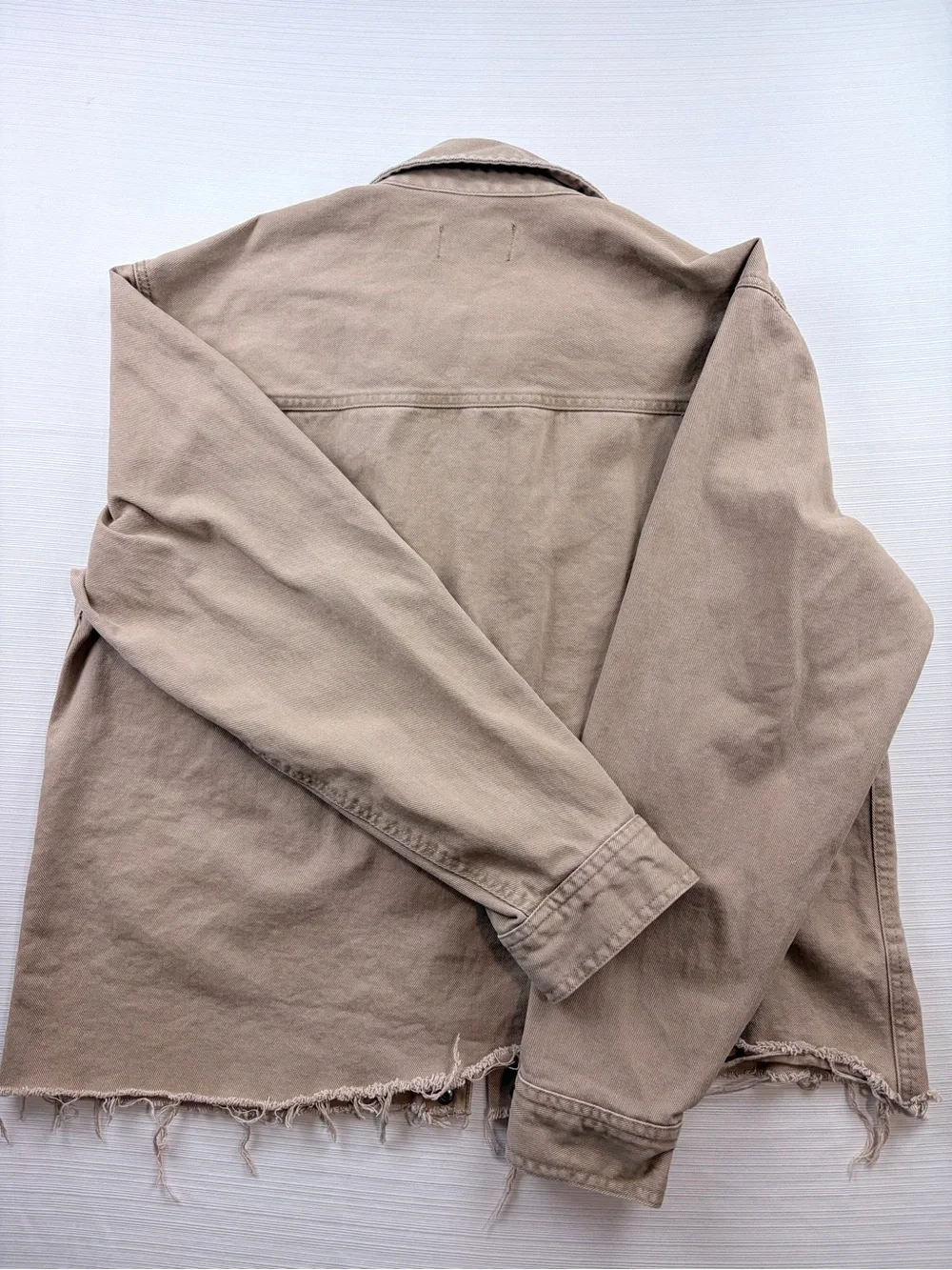 No Boundaries Tan Oversized Fit Jacket